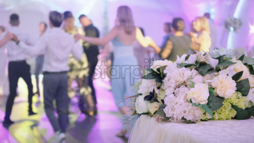Video - People dancing and having fun at a traditional wedding