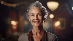 An elderly woman smiling - Starpik
