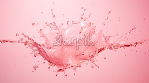 Pink juice water splash poster banner mock ups - Starpik