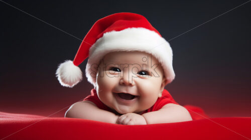 A baby with Santa’s hat - Starpik