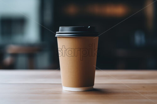 A cardboard coffee cup - Starpik Stock