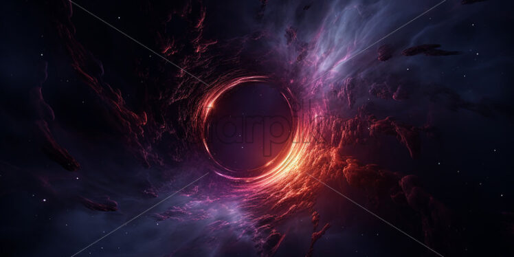 A concept of a black hole in space - Starpik Stock