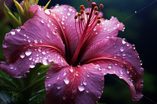 A flower on the petals of which are drops of water - Starpik Stock