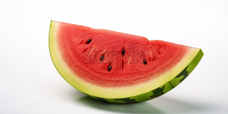 A slice of watermelon on a white background - Starpik Stock