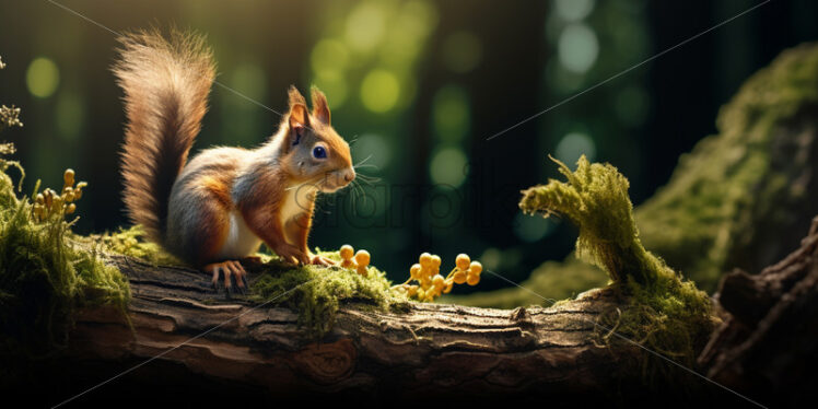 A squirrel on a tree - Starpik Stock