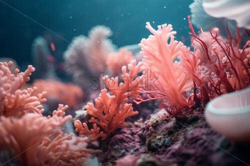 An aquatic landscape of a coral reef - Starpik Stock