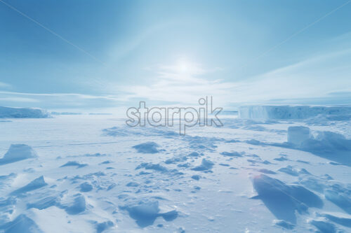 An arctic landscape from the North Pole - Starpik Stock