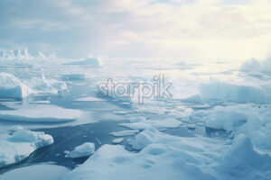 An arctic landscape from the North Pole - Starpik Stock