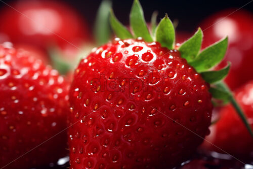 Delicious strawberries, close-up image - Starpik Stock