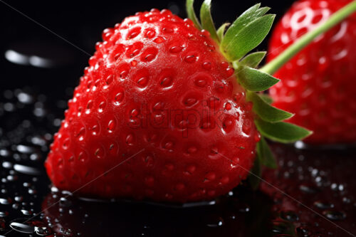 Delicious strawberries, close-up image - Starpik Stock