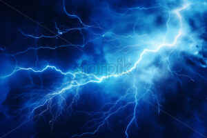 Natural phenomena, lightning in the clouds - Starpik Stock