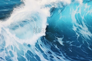 Ocean waves viewed from above - Starpik Stock