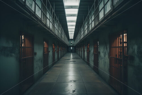 The corridor of a prison - Starpik Stock