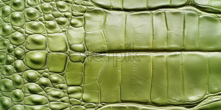 Crocodile leather texture background, in pistachio color - Starpik Stock