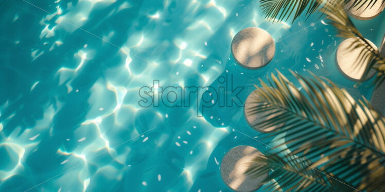 Pool background party card banner - Starpik Stock
