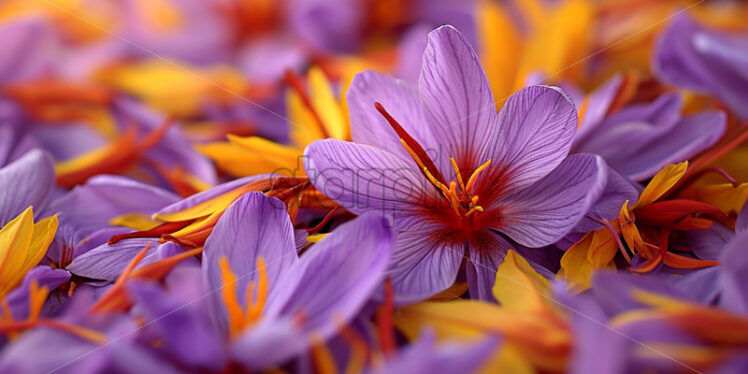 Saffron flower and fresh spice delicious - Starpik Stock