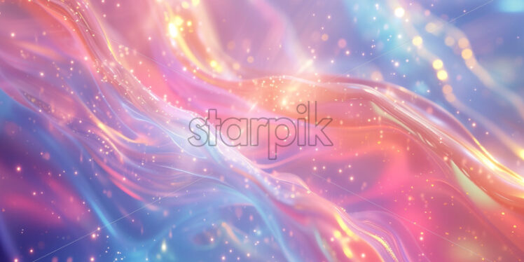 Flowing holographic streams creating a harmonious design - Starpik Stock