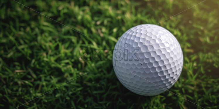 Minimalist composition with golf ball - Starpik Stock