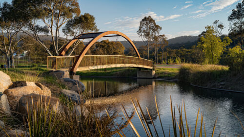 Arcadian Arches Footbridge - Starpik Stock