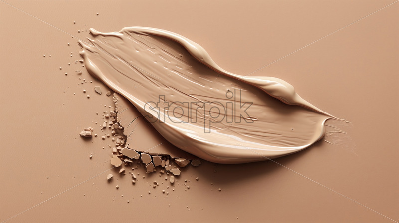 Beige cosmetics taupe color background - Starpik