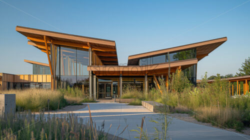 Eco-Friendly Community Hub - Starpik Stock