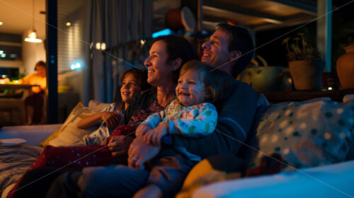 Family Movie Night - Starpik Stock