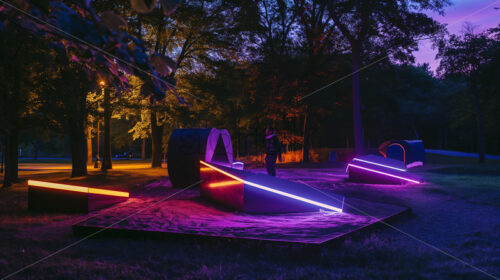 Interactive Sculpture Park - Starpik Stock