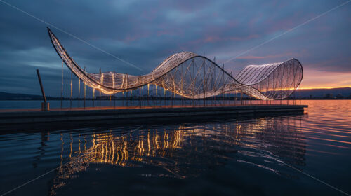 Interactive Waterfront Installation - Starpik Stock