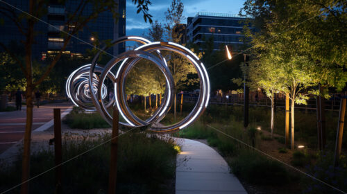 Kinetic Sculpture Oasis - Starpik Stock