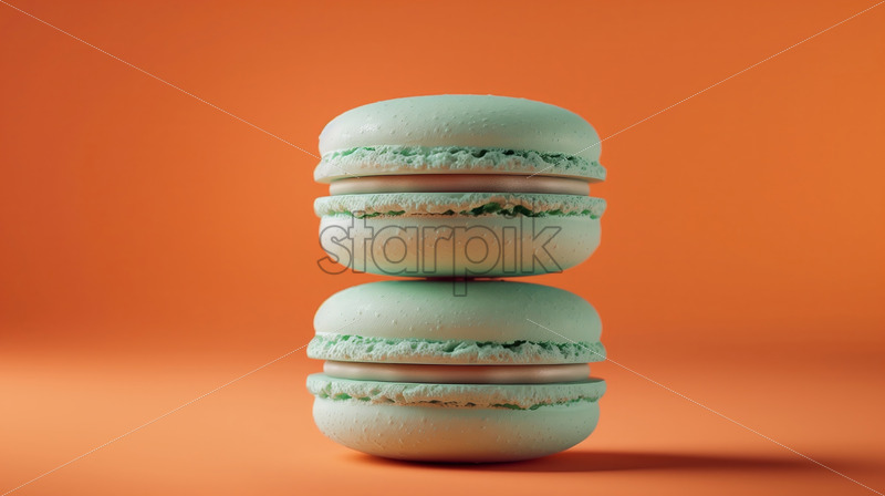 Mint macaroons delicious - Starpik