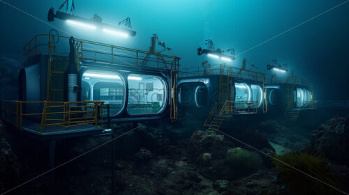 Modular Underwater Research Station - Starpik Stock