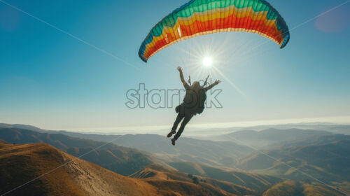 Paragliding Euphoria - Starpik Stock