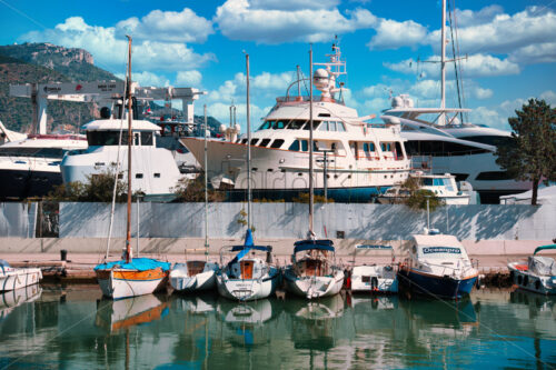 Port near the Beach Petite Afrique - Starpik Stock