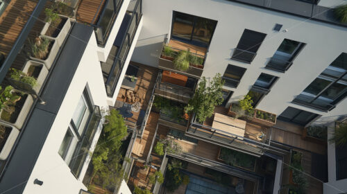 Urban Sky Garden Apartments - Starpik Stock