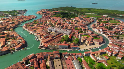 Video Aerial drone view of Venice City, Italy in daytime - Starpik Stock