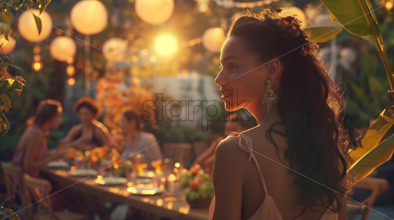 Woman at a event soiree - Starpik