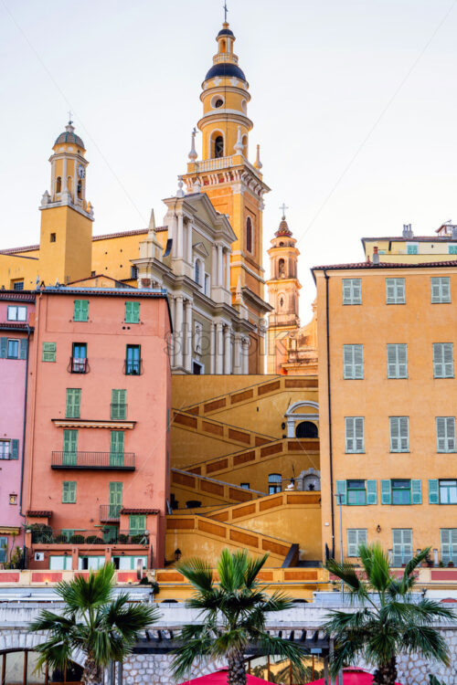 Basilique St Michel in Menton, France - Starpik Stock