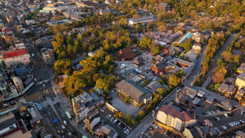 Kyoto, Japan – April 24, 2025: Aerial dr - Starpik Stock