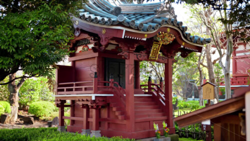 The Zenizuka-Benzaiten Hall at Senso-ji Temple in Tokyo, Japan - Starpik Stock