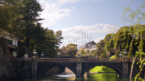 View of the Seimon Ishibashi bridge in Chiyoda, Tokyo, Japan - Starpik Stock