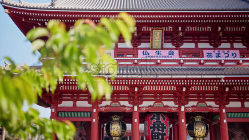 View of the Senso-ji temple in daylight in Asakusa, Tokyo, Japan - Starpik Stock