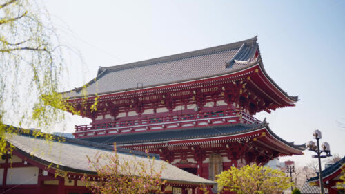 View of the Senso-ji temple in daylight in Tokyo, Japan - Starpik Stock