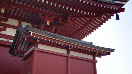 View of the Senso-ji temple in daylight in Tokyo, Japan - Starpik Stock