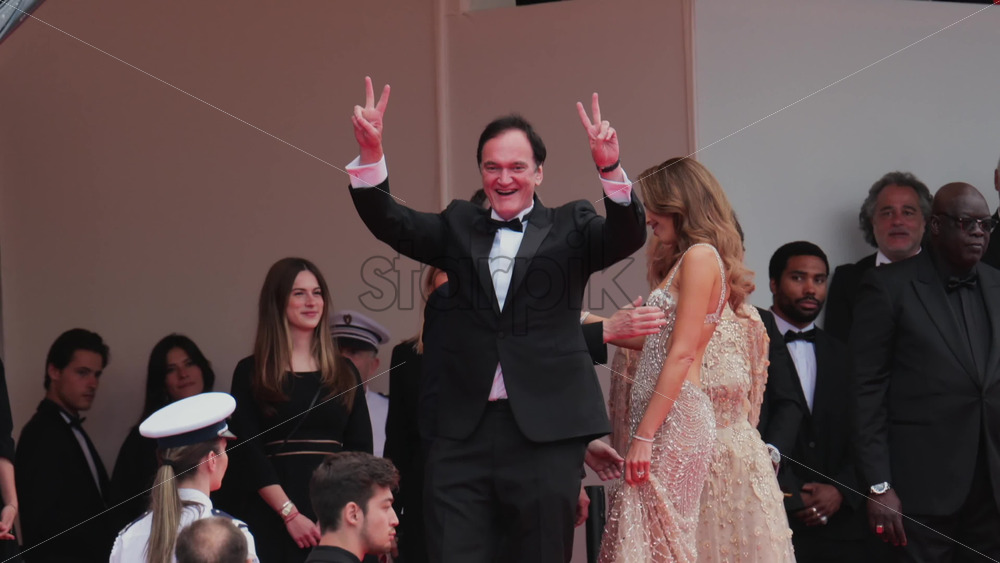 video Cannes, France May 13, 2025 Quentin Tarantino and Daniella Cannes 2025