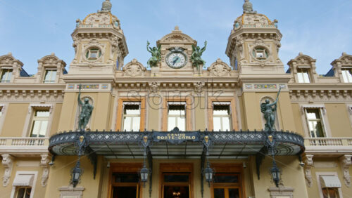 Video - Monte Carlo, Monaco - October 4, 2024: View of the facade of the Monte-Carlo Casino