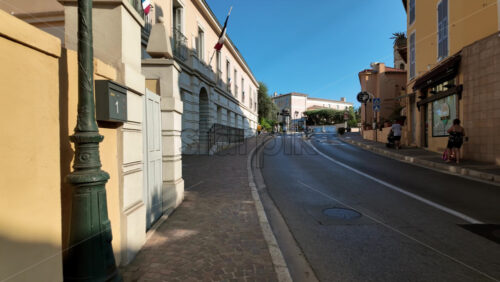 Video - Beaulieu-sur-Mer, France - July 5, 2024: Cars moving on the streets of the city in daylight