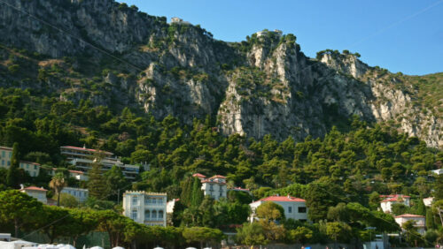 Video - Rugged cliffs and hills of the Maritime Alps, that rise behind Beaulieu-sur-Mer