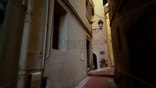 Video - A walk down a narrow street in Menton, France