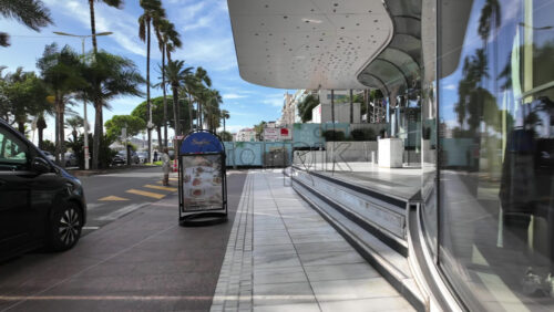 Antibes, France – July 14, 2025: Cars parked on the side of the streets of the city on a sunny day - Starpik Stock
