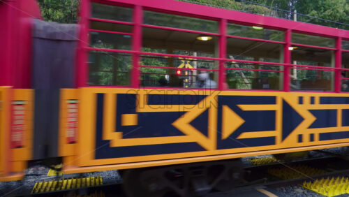 Kyoto, Japan – April 11, 2025: Stone Jizo statues standing side by side in the Arashiyama Bamboo Forest in Kyoto, Japan - Starpik Stock